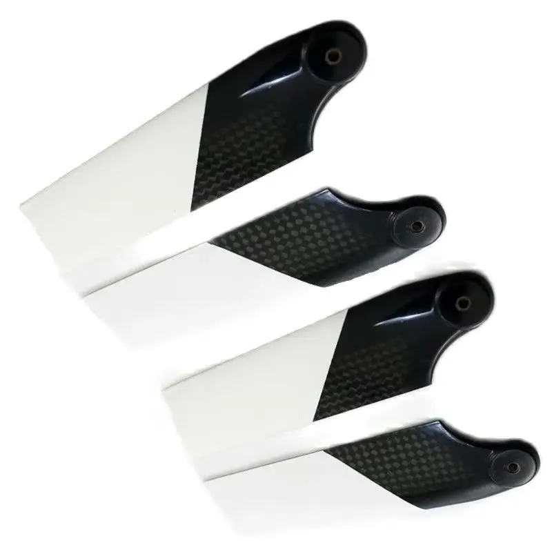2 Pairs DIY Align Trex 700 RC Helicopter Replacement Accessory 105mm Carbon Fiber Tail Rotor Blades