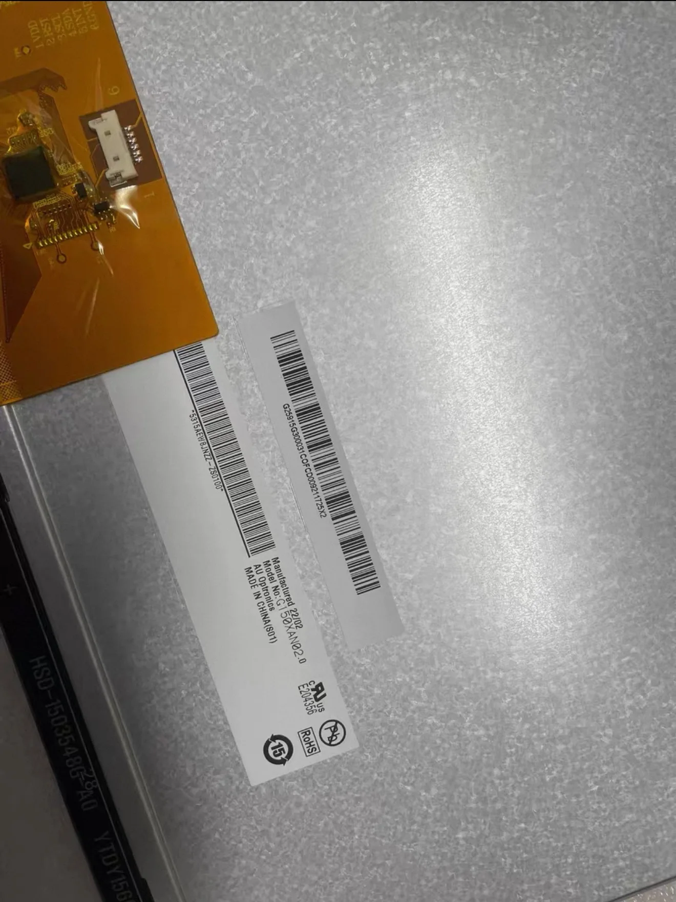 Brand new genuine 15-inch G150XAN02.0 LCD display screen