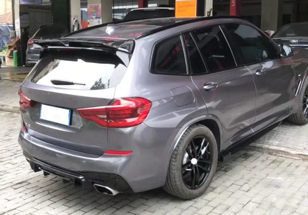 ل BMW X3 G01 M Sport 2018-2020 لـ X3M G01 2019-2021 لمعان أسود خلفي الناشر الوفير الناشر المصد الخلفي الناشر الشفاه