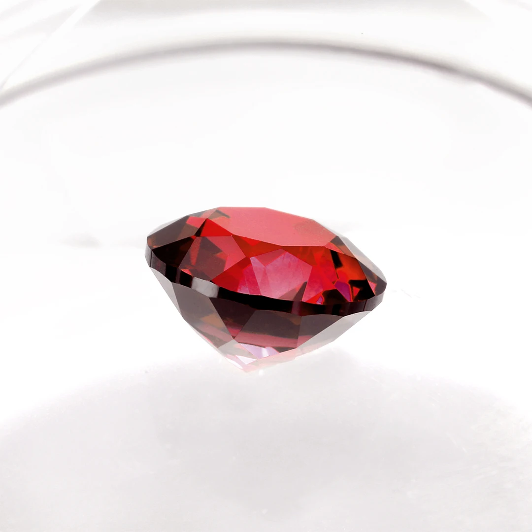 

Eme jewe Lab Grown Ruby Round Cut Gemstone for Charms Advanced Jewelry Making Materials DIY With AGL Certificate