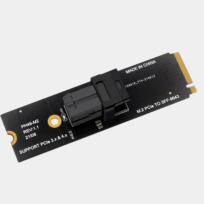 M. 2 NVME to U2 Adapter Card Riser Card Support M. 2 NVME Protocol Hot Sale in Stock