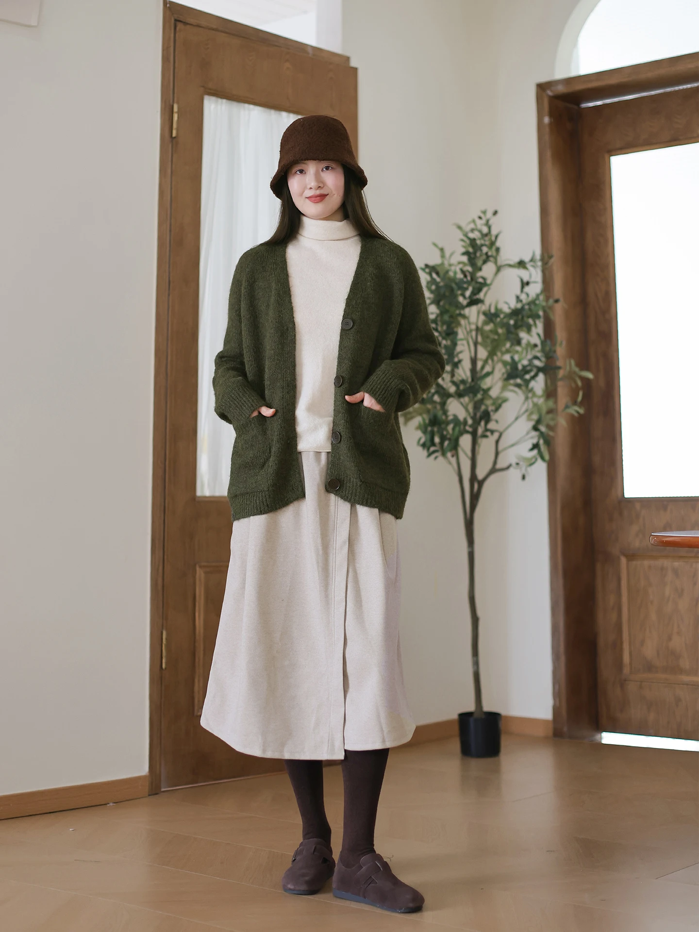 

Artistic Sle A-Line Midi Skirt Women's Loose Casual All-Season Color Skirts Ci Commuting Travel op Leisure