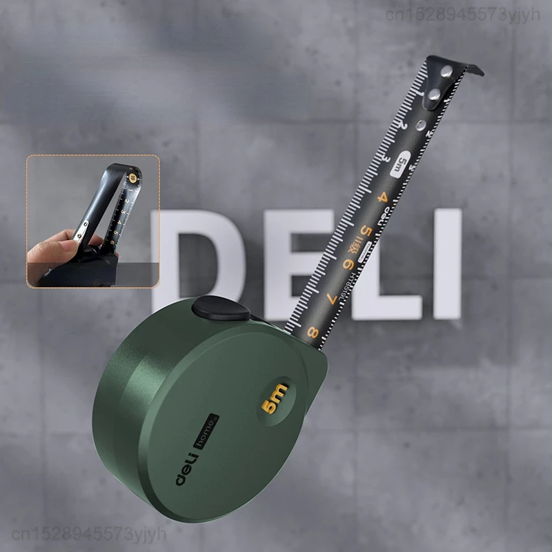 Youpin Deli เครื่องมือ1 Pcs ชุดเหล็กคาร์บอนวัสดุดิจิตอลคุณภาพสูงสายวัด Multifunction ไม้แบบพกพาอุปกรณ์ทำมือ