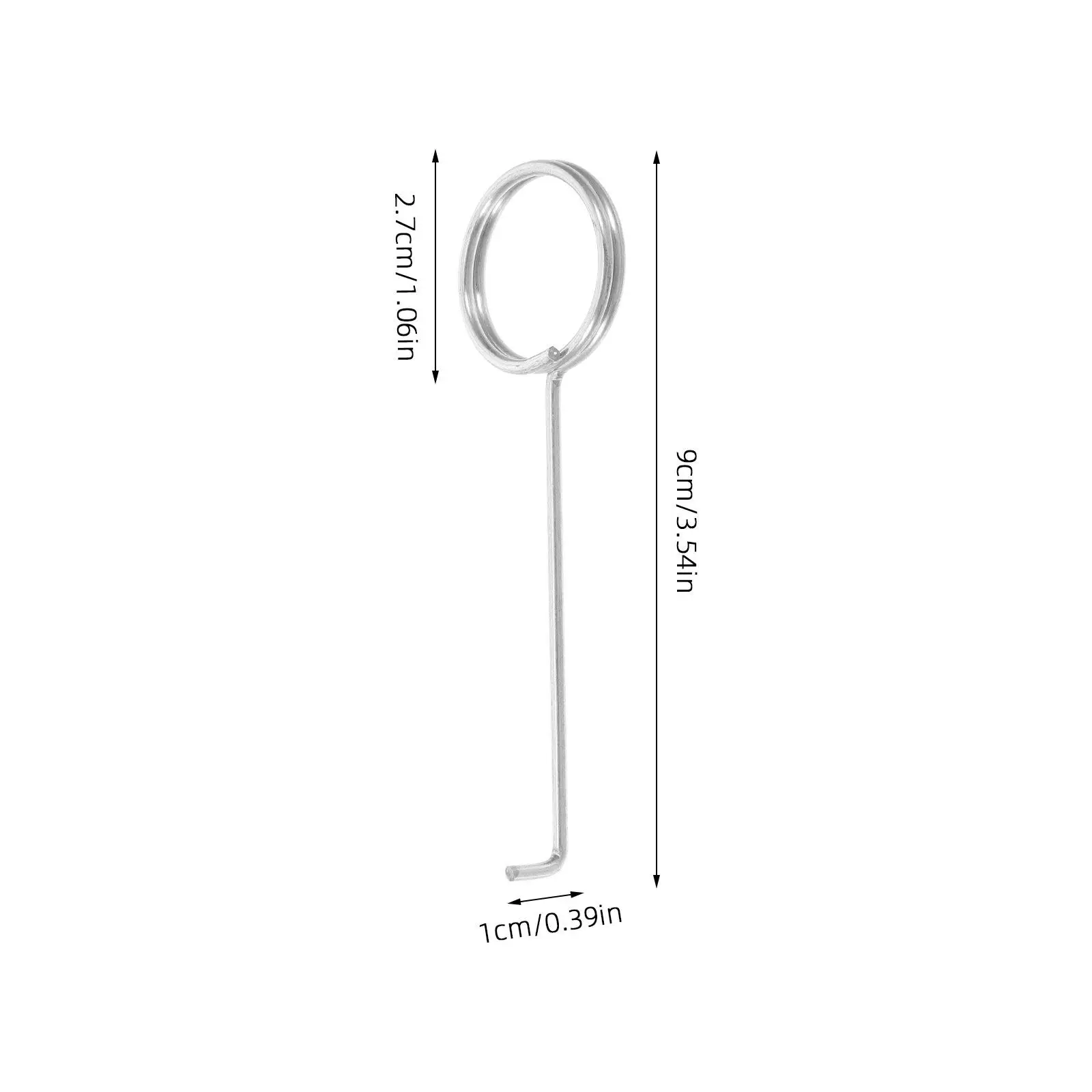 50Pcs Stainless Steel Drain Lifting Key Shower Drain Hook Tool with Enhanced Grip for Easy Grate Removal Bathroom Cleaning Aid