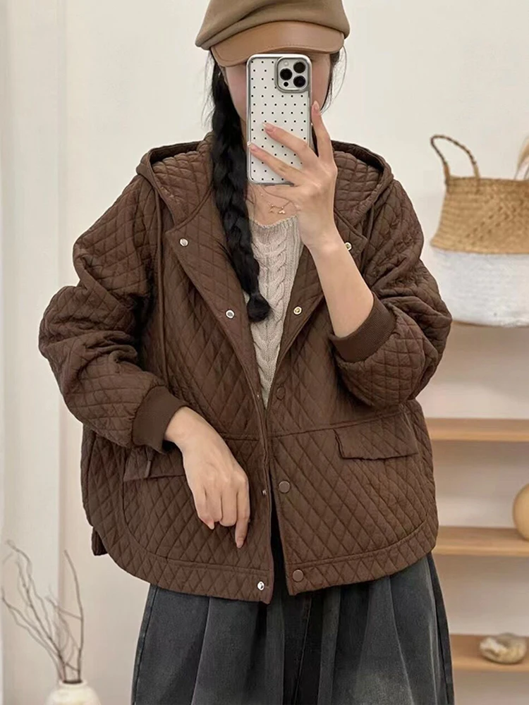 Max LuLu Winter Fashion Quilted Coats Womens Loose Hooded Warm Jackets Ladies Casual Vintage Thicken Parkas Big Size Outerwear