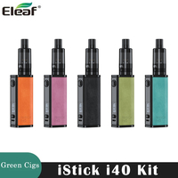 Original Eleaf iStick i40 Kit 40W Vape 2600mAh Battery 3ml GTL D20 Tank GTL Coil Adjustable Airflow E Cigarette Vaporizer