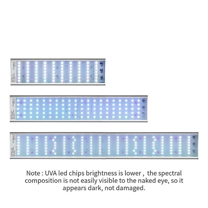 WEEK Aqua APP control Aquariums equipments lightings 90cm length RGB+UVA aquarium led grow lamp for plants