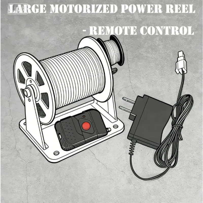 

Large Motorized Power Reel - Remote Control Magic Tricks Silk Flying Device Stage Party Illusions Gimmick Scarves Flight Magica