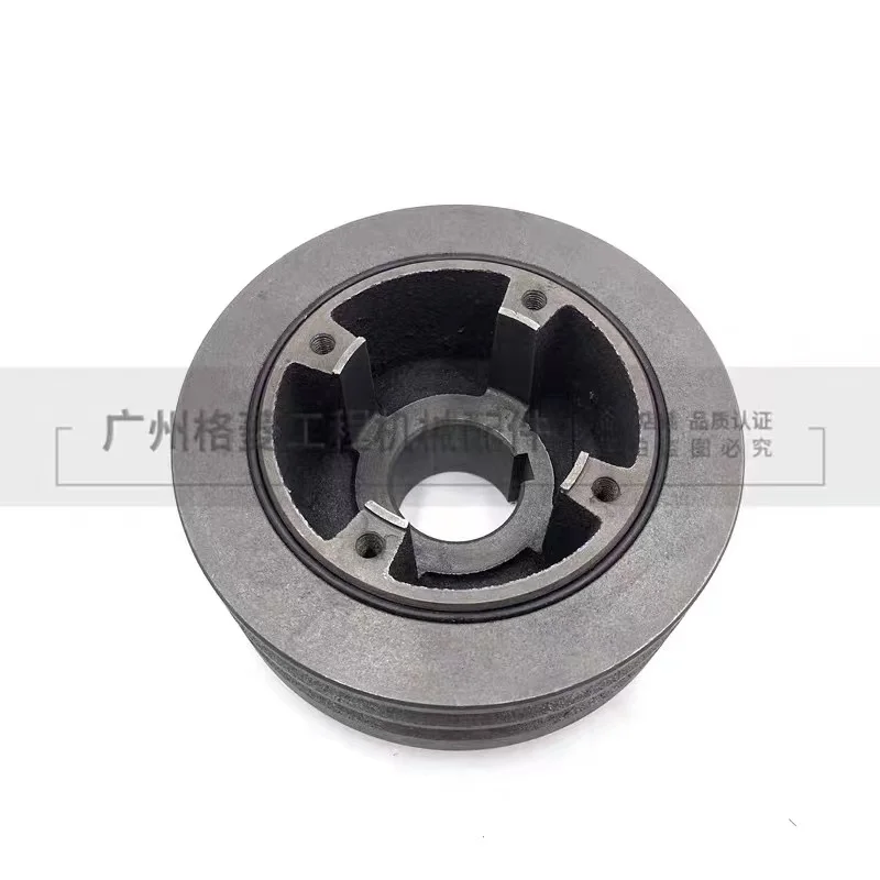 Sumitomo SH120 Hitachi EX120-5 crankshaft pulley Kobelco SK135 Isuzu 4BD1 4BG1 engine crankshaft pulley