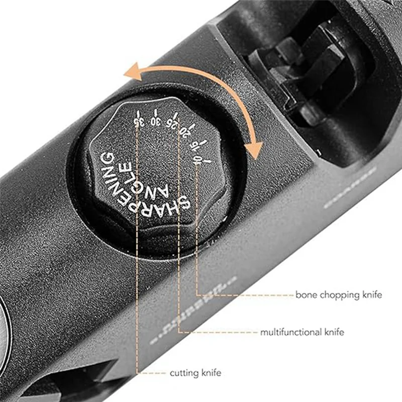 A26F-Knife Sharpener, 3-Step Sharpener, Professional Knife Sharpener Tool For Kitchen Knives, Adjustable Multifunctional