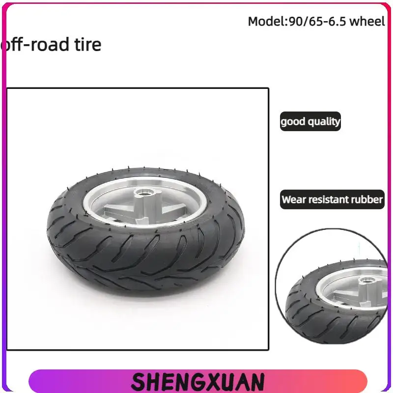 90-65-65-electric-scooter-11-inch-red-green-stripe-tire-front-rear-aluminum-hub-90-65-65