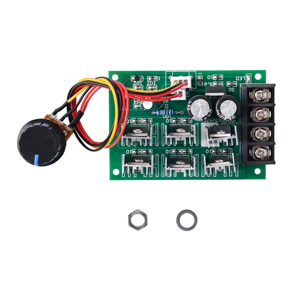 DC9-55V DC Motor Speed Regulator 12V 24V 36V 48V High Power Drive Module PWM Motor Speed Controller 40A Current Regulator image 2