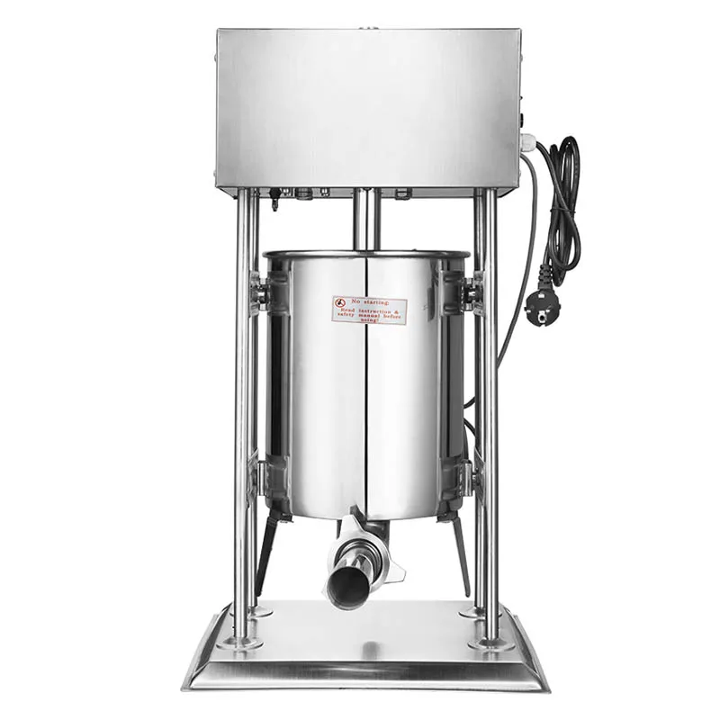 Máquina para fabricar salchichas eléctrica de acero inoxidable de 20L, máquina de llenado de salchichas comercial, embutidor de salchichas eléctrico