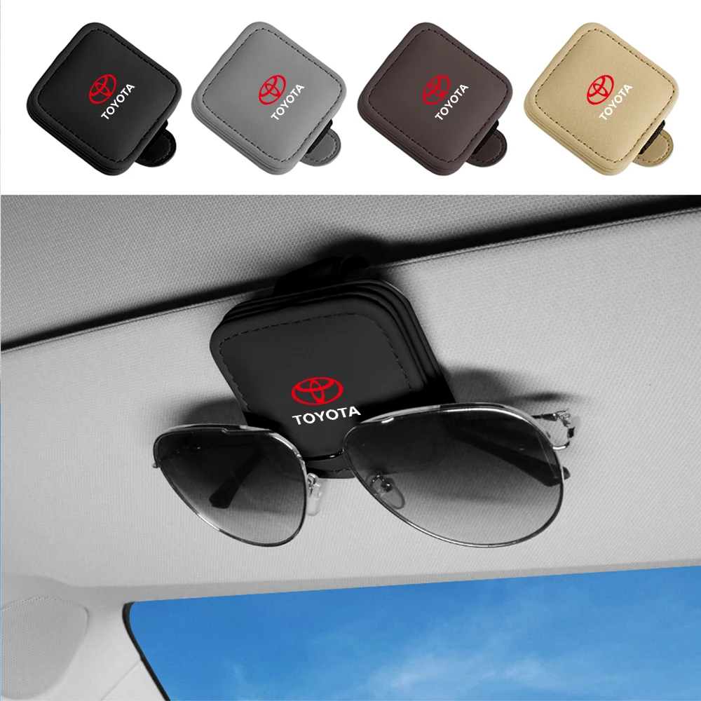 

Автомобильный солнцезащитный козырек, держатель для солнцезащитных очков, магнитный органайзер для очков для TOYOTA TRD Prius Corolla Yaris Prado C-HR Camry, аксессуары