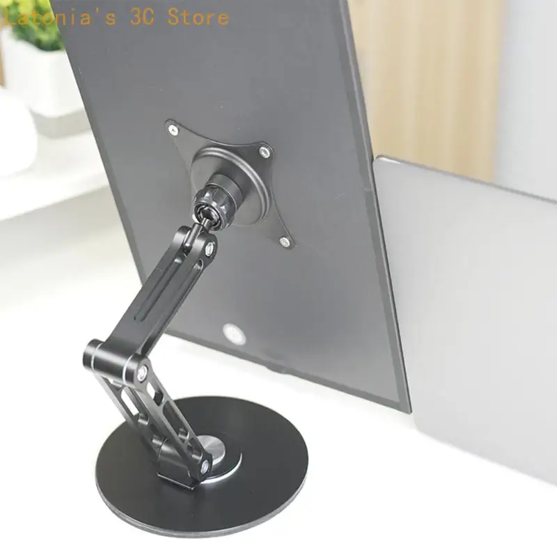 Tragbarer VESA-Monitorständer für Schreibtisch und Heimbüro, 75 x 75 mm Displayhalter mit schwenkbarem Betrachtungswinkel und – Detail 2