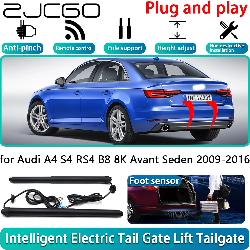 

ZJCGO for Audi A4 S4 RS4 B8 8K Avant Seden 2009-2016 Car OEM Electric Powered Tailgate Power Liftgate Automatic Tailgate System