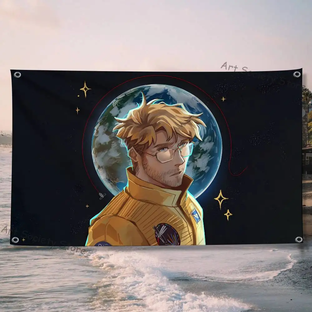 P-Project Hail R-Ryan Gosling Flag Tapestry Banner For Bedroom Outdoor Living Room Restaurant Bar Wall Decor Party