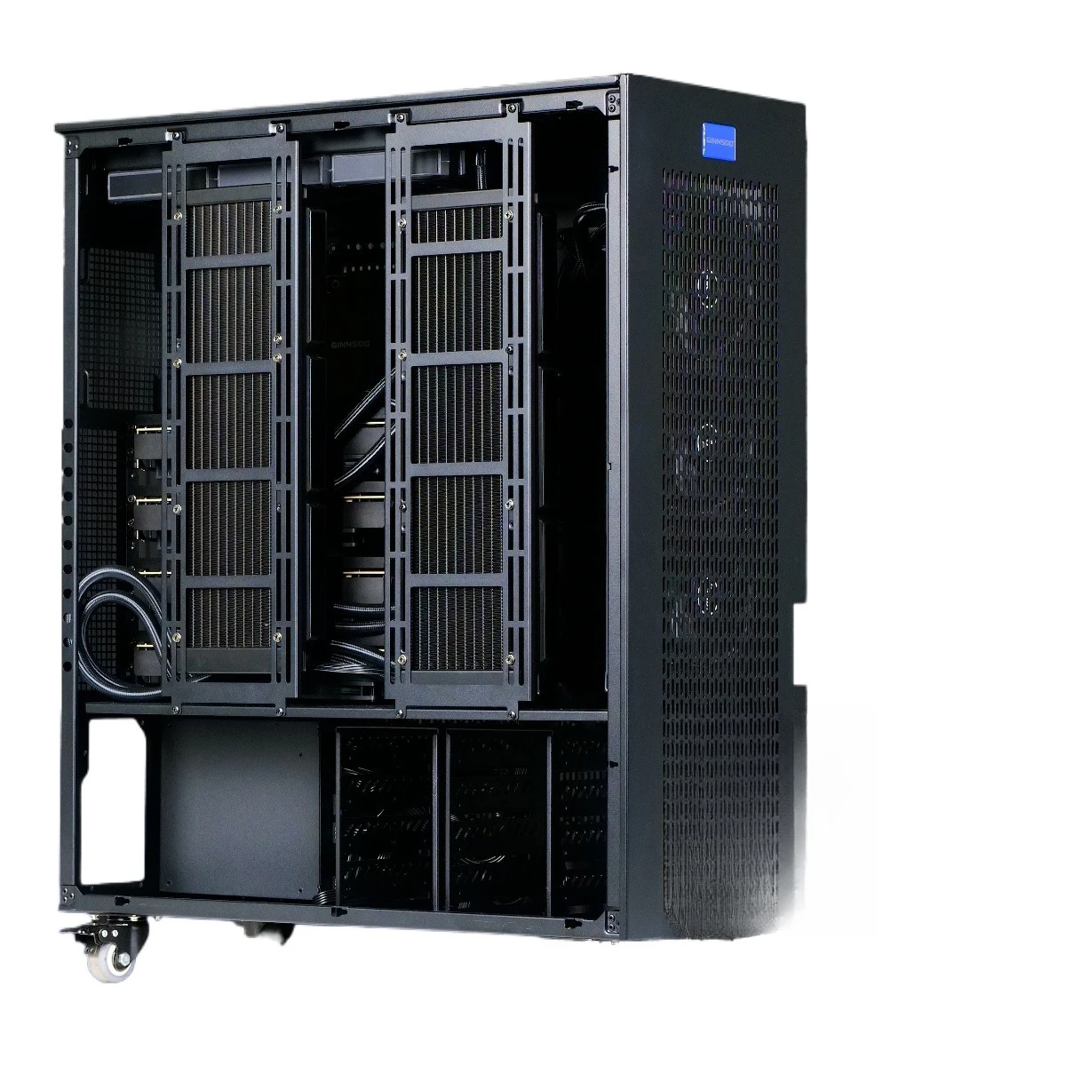 Four graphics card 4090-48G water-cooled version host GPU liquid-cooled workstation AI ultra-quiet server