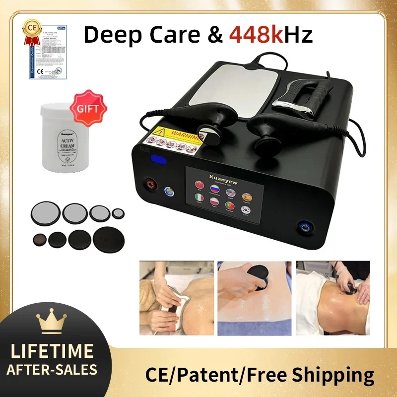 Thermo Therapy 448K INDIBA High Weight Loss Relieves Pain Machine Diatermia Body Shaping Fat Reduction Lymphatic Circulation