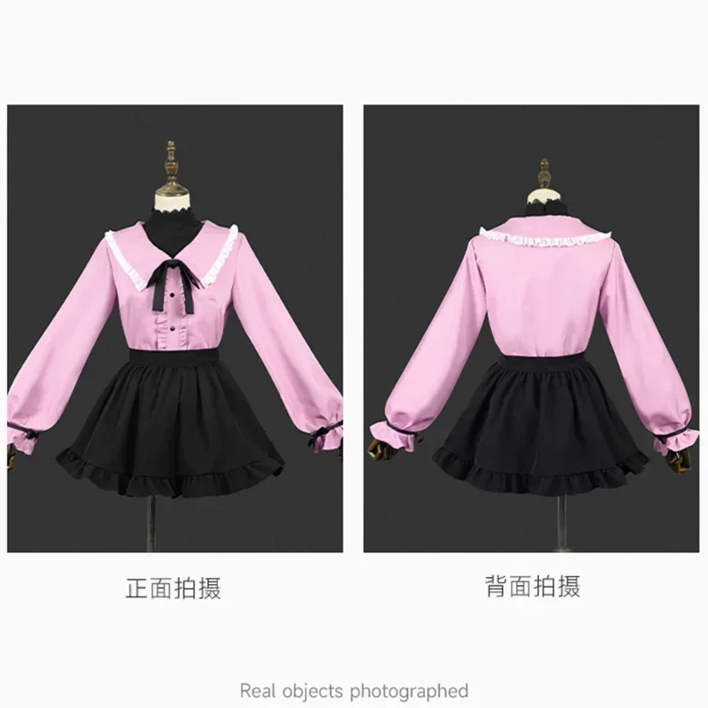 Vampire Miku Cosplay Costume Wig Cosplay Anime Suit Pink Kawaii Dress Shirt Uniform Girl Women Halloween Costume Accessories D