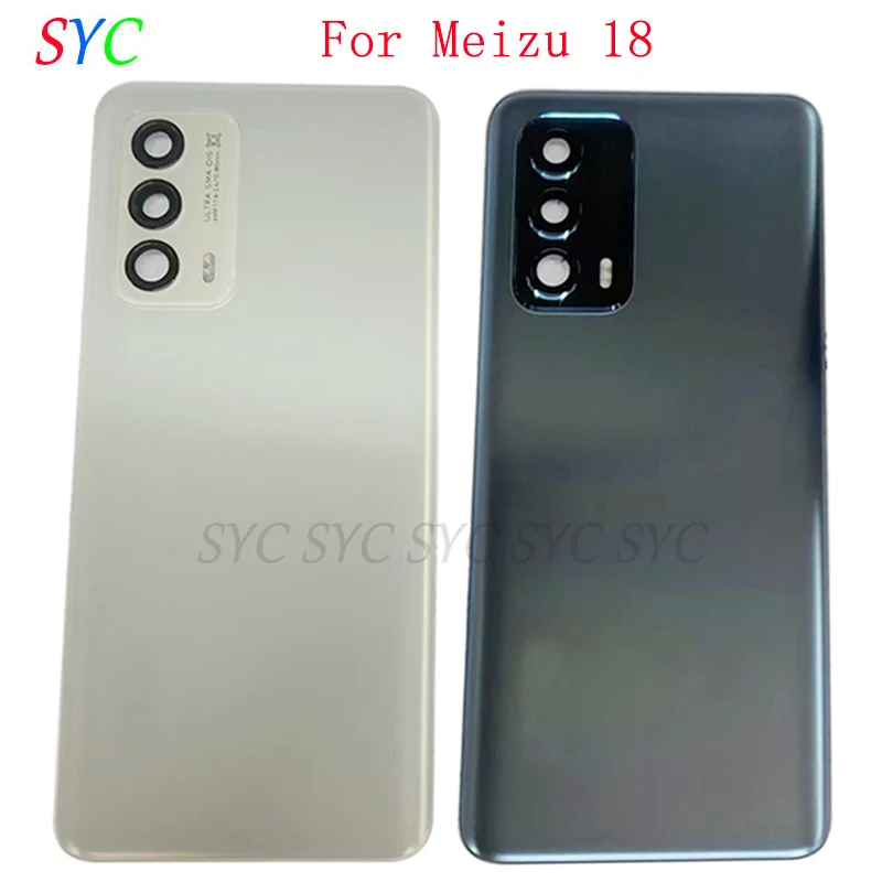 

Rear Door Battery Cover Housing Case For Meizu 18 Back Cover with Camera Lens Logo Repair Parts