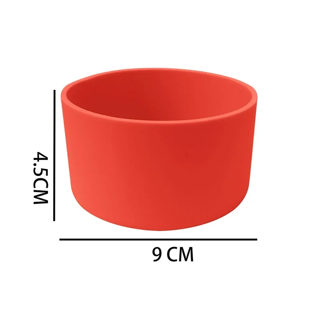 

7.5/9cm 32-40oz Silicone Cup Bottom Cover Heat Insulation Coaster Sleeve Water Cup Cover Sheath AntiSlip Bottle Sleeve