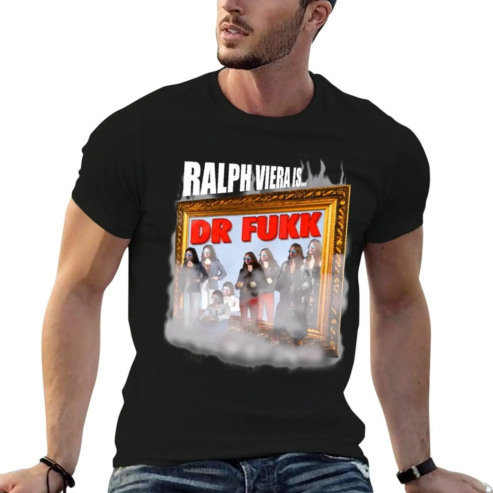 Футболка DR FUKK Ralphotage, футболки из 100% хлопка, мужские футболки, забавные футболки, футболка с темным юмором