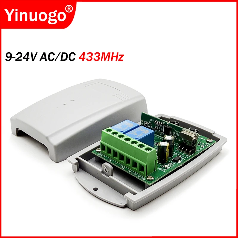 universal 433MHz Receptor de control remoto para puerta de garaje de 433,92MHz para NOVOFERM ERREKA FORSA MASTERCODE MHOUSE CARDIN DEA ROGER