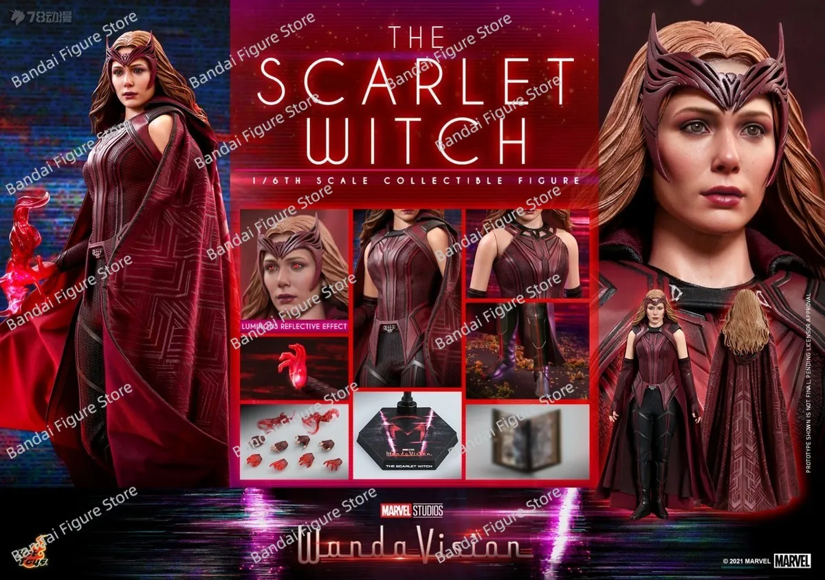 

HOTTOYS HT TMS036 1/6 Wanda The Scarlet Witch Action Figure X-MEN Series Super Female Hero 12" Full Set Soldier Gift Collection