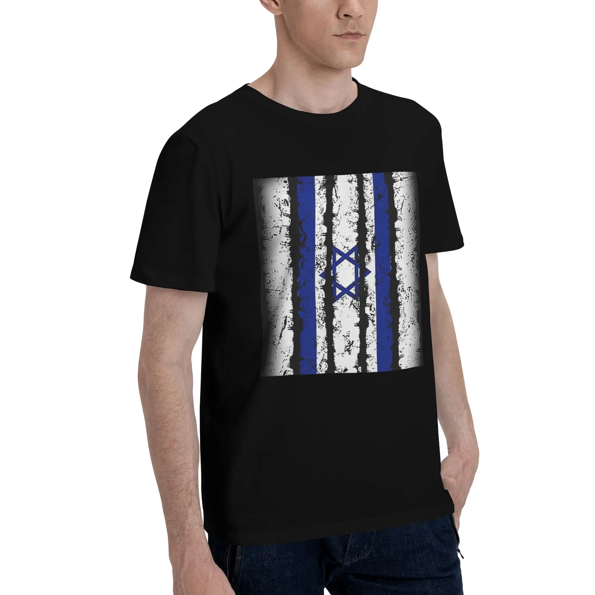 

Copy of Israel - Shield Flag Men T-Shirt Oversized T Shirts Men's O-Neck Cotton Tees Short Summer Male