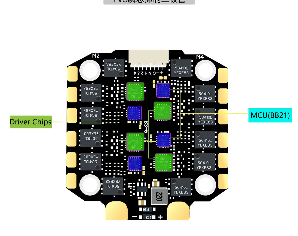 F405 F405HD / F7 F722 Flight Controller / F4 V3S Plus FC + 60A 4in1 BLheli_S ESC Stacks 30.5*30.5mm For RC FPV Racer Drone