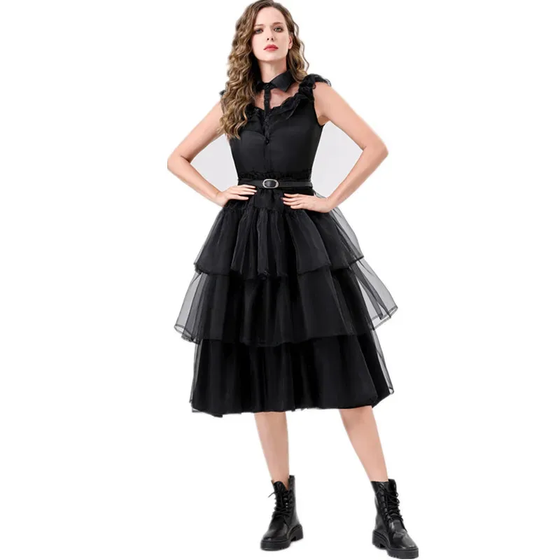 

Хэллоуин Мексиканский День мертвых Страшные трупы Призраки Невеста Платье для косплея Карнавальная вечеринка Темная ведьма Вампир Необычный костюм tt9]