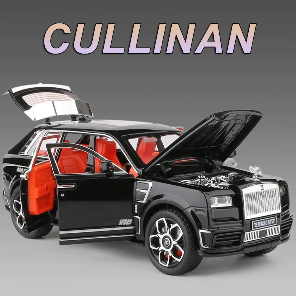 1:24 ロールスロイス カリナン スペクター ダイキャスト合金製モデル玩具車 衝撃吸収 サウンドライト プルバック ドア開閉 友達へのプレゼント