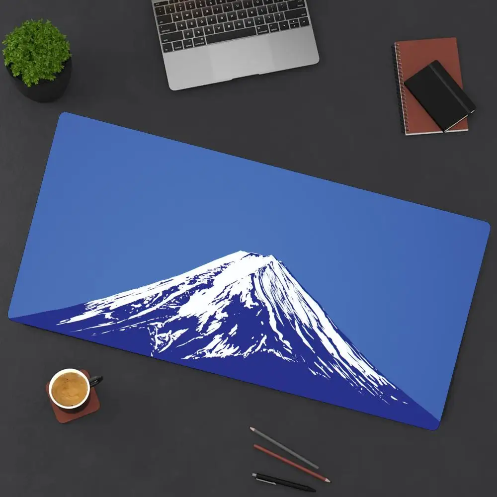 

Синий и белый Mt. Fuji Нескользящий моющийся коврик для мыши с резиновым дном, подходящий для работы, игр и офиса, коврики для мыши