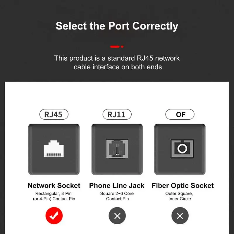 8 Core Network Cable Twisted Pair Network Cable Ultra Speed Cat8 LAN Network Cable Patch Cord With Gold Plated RJ45 Connector