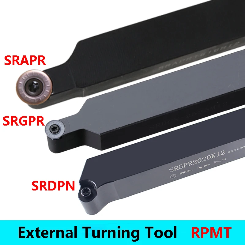 LIHAOPING SRAPR SRDPN SRGPR 1616 2020 2525 External Turning Tool SRDPN1616H08 CNC Lathe Machine Cutter Shank RPMT Carbide Insert