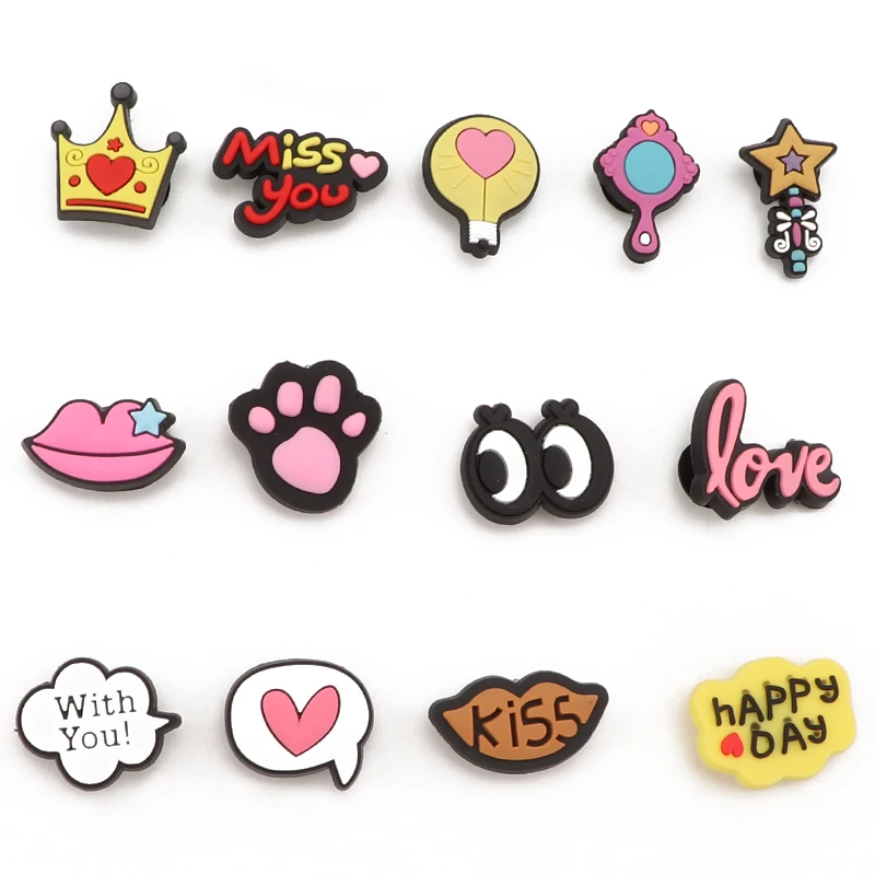 

1 Piece Cartoon Kids Cute Shoe Ornament Charm Shoe Decorations Removable PVC Shoe Accessories Buckle Hole Free Shipping