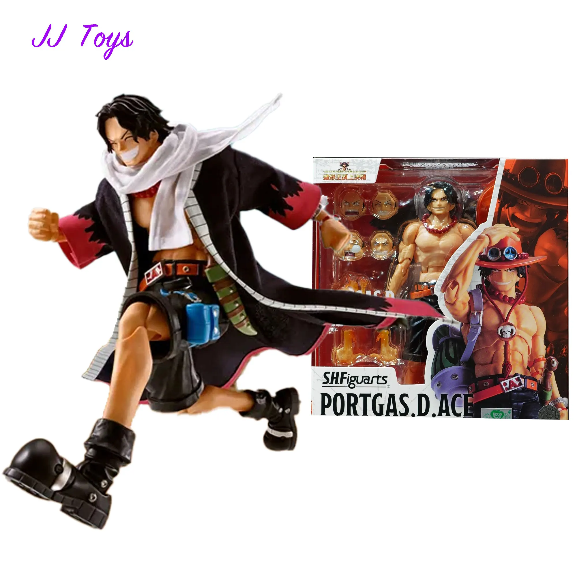 

18cm One Piece Anime Figures Ace Action Figure Statue Model Doll Collection Toys Gifts