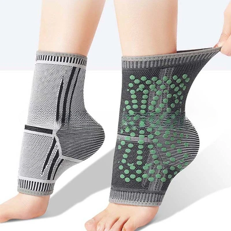 2Pcs Graphene Ankle Brace Wormwood Heating Breathable Compression Foot Warmer Windproof And Coldproof Ankle Pads Unisex