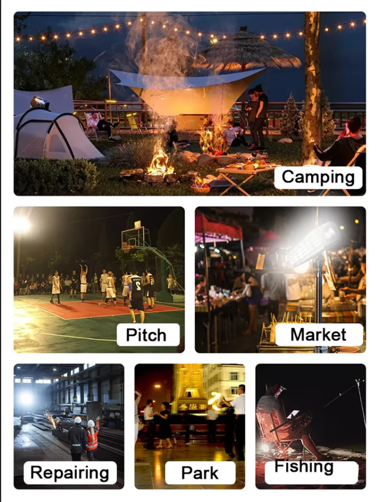 2025【High Power Magnetic LED Light Bar】41cm Portable USB Rechargeable Work Light 3 Modes IP66 Waterproof Emergency Power Bank