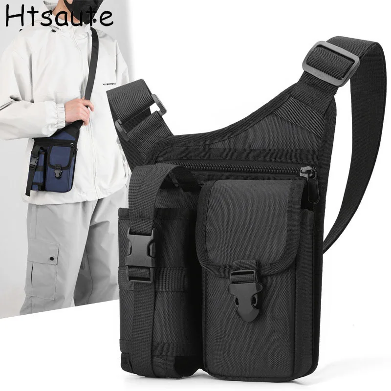 Men Chest Bag Sports Shoulder Body Bag Nylon Fashion Man Side Sling Crossbody Bag For Male Casual Handbag Travel Phone Bags