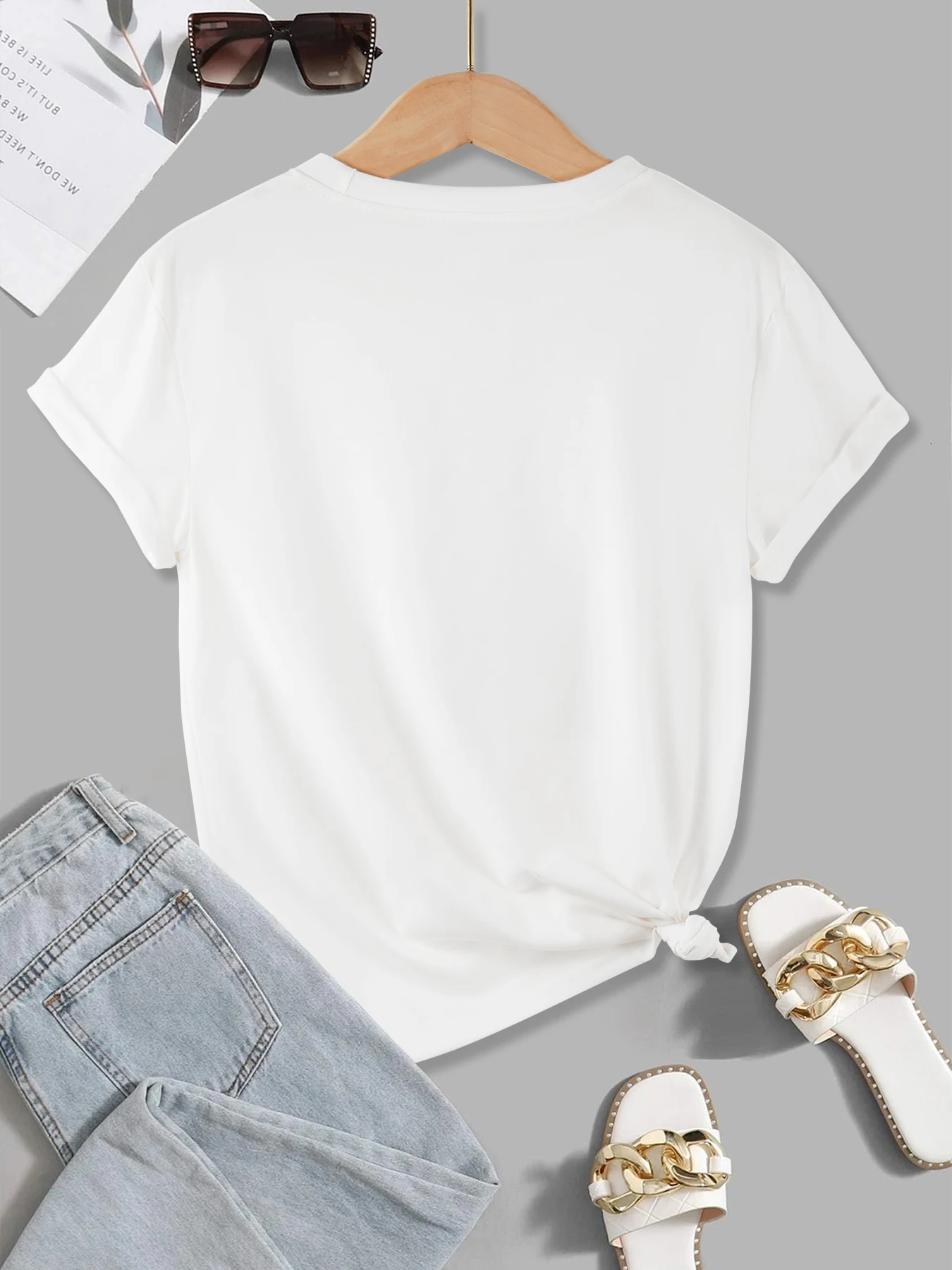 Japanese Tokyo Printed T-Shirts Womens Summer O-Neck T Shirts Comfortable Loose Short Sleeve Tops Casual Soft Womans Clothes