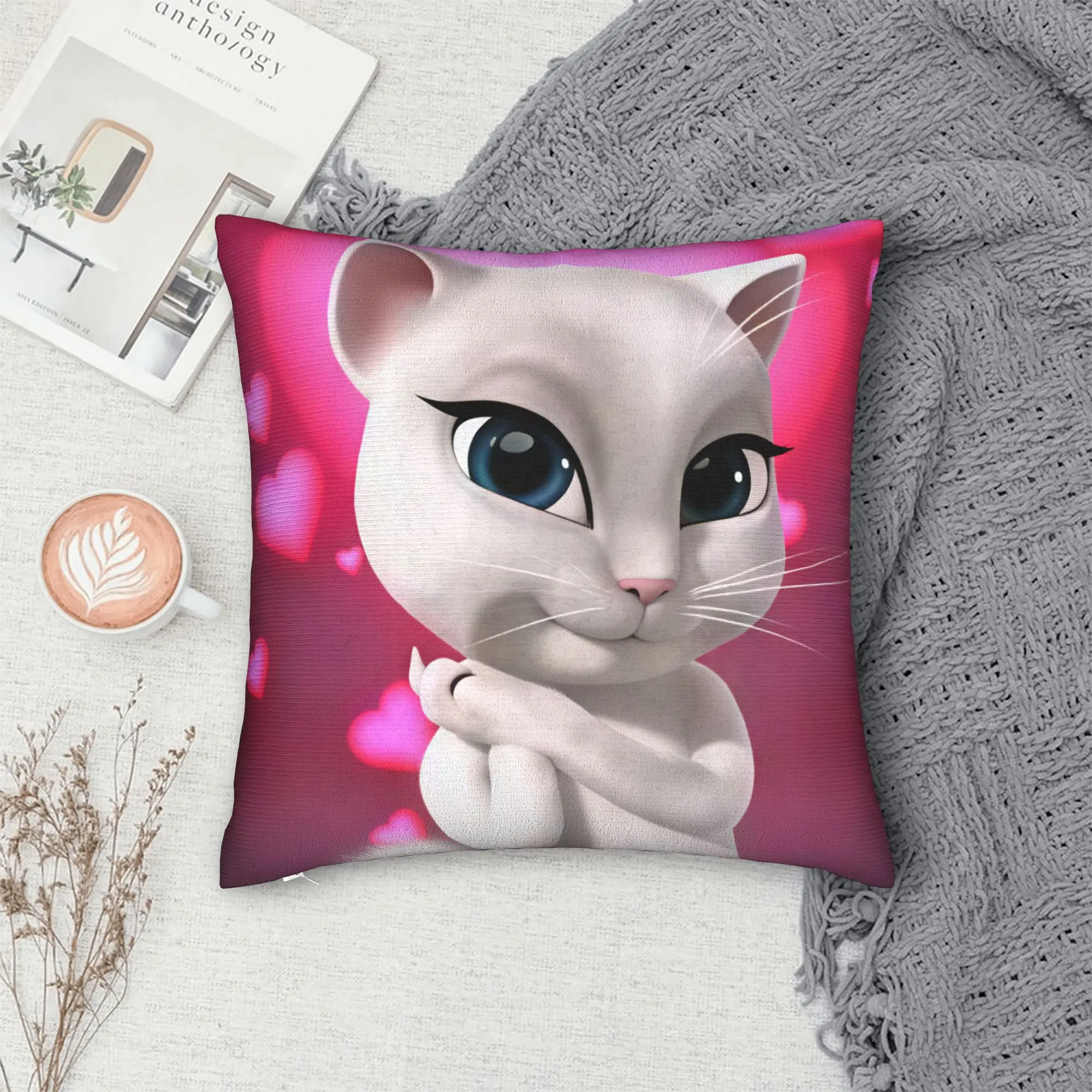 Game T-Talking T-Tom And F-Friends Pillowcases  Cute Funny Pillow Case For Chair Sofa Home Decor Design Pillow Cover