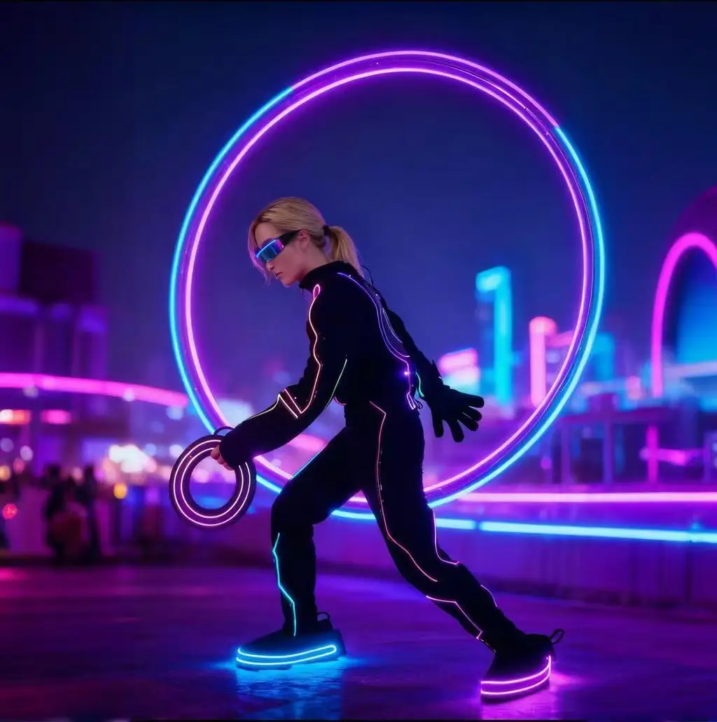

LED Dance Costumes Luminous Tron Suit Light up Glowing Clothing for Dancer Stage Performance DJ Disco Dress