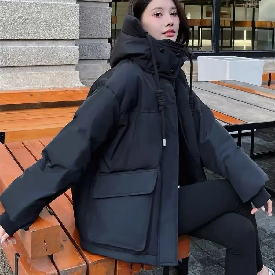 

2025 Winter Workwear White Duck Down Women's Down Jacket Commuter Jacket