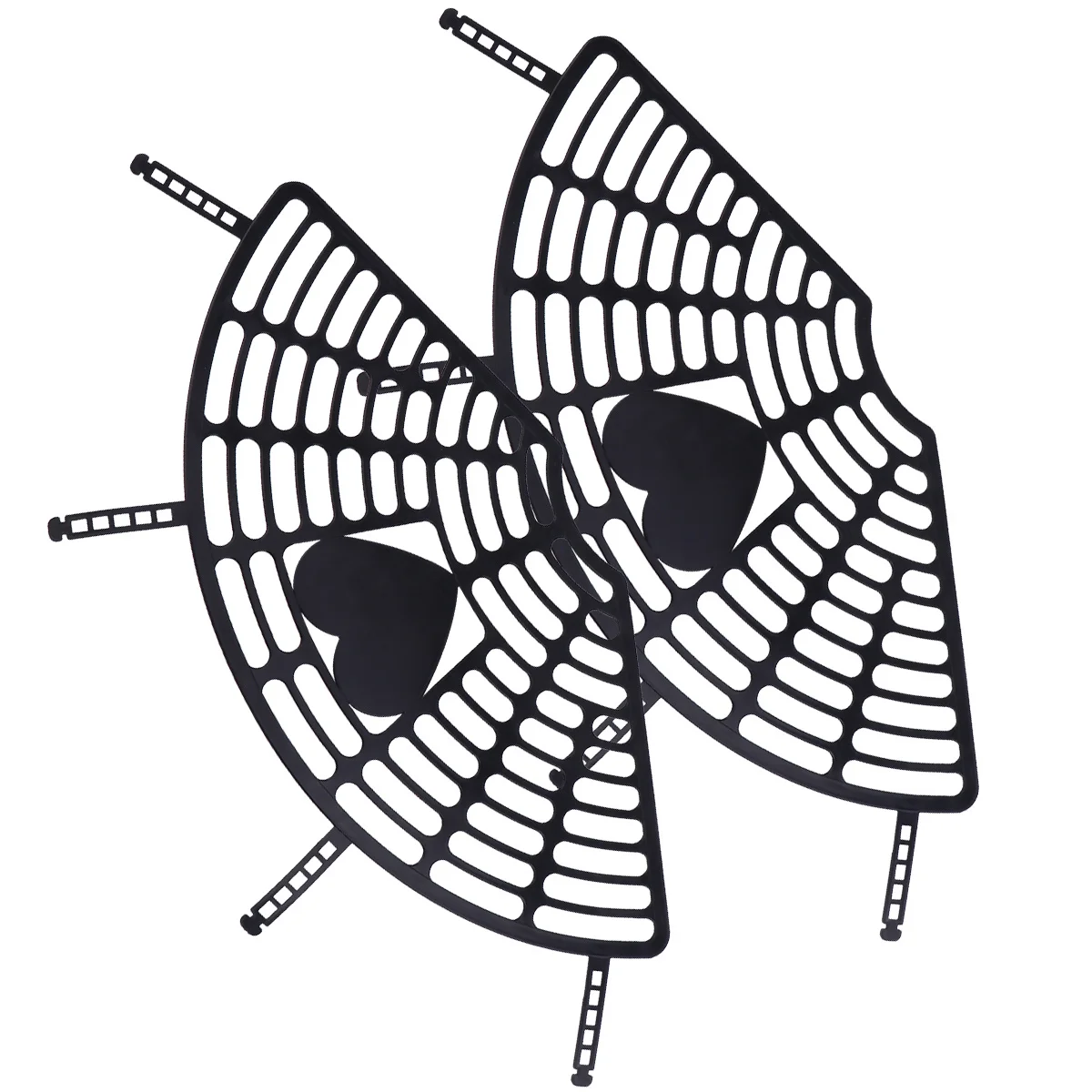 

2Sets Childrens Rear Seat Protective Mesh Durable Bike Accessories Easy Install Lightweight Protection Tool for Kids Bikes Black