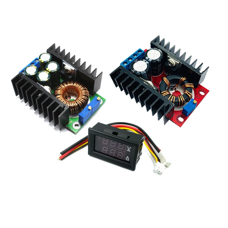 DC 9A 300W 150W Boost Converter Step Down Buck Converter Power module DC 0-100V 10A Digital Voltmeter Ammeter Dual Display