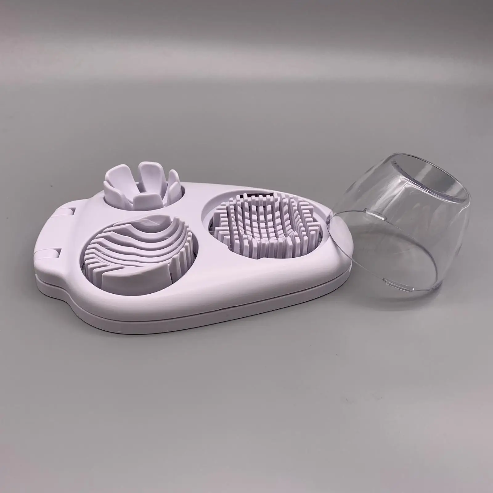 Egg Slicer Sectioner 3 in 1 Flower Edges 3 Slicing Styles Egg Dicer for Hard