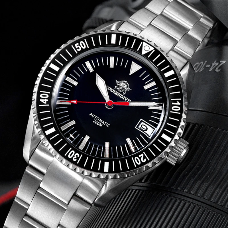 ADDIESDIVE NH35A Men Sapphire Crystal Watches 200m Waterproof BGW9 luminous Japan Automatic Mechanical Clock Stainless Steel