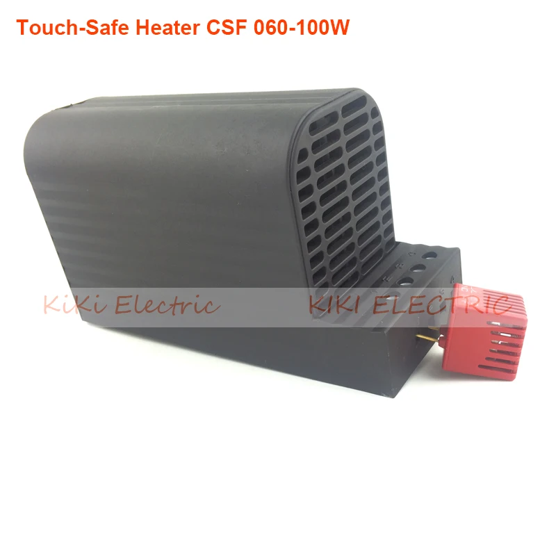 DIN Rail Mounting Type PTC Heating Element 100w Industrial Heater with Thermostat CSF 060 Touch-safe Heater